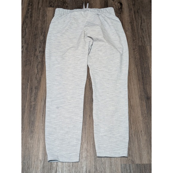 Lululemon Size 8 Gray Striped Drawstring Waist Activewear Pants LW5AP2SP - Picture 1 of 5